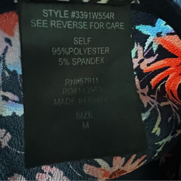 Wrapper Jumpsuit Floral Wide Leg Size M - Picture 7 of 8